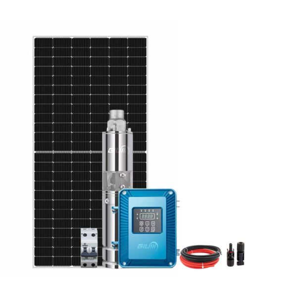 Kit Bomba Solar Giulli P/ Poço Artesiano 210W 15.000l/dia Até 50M