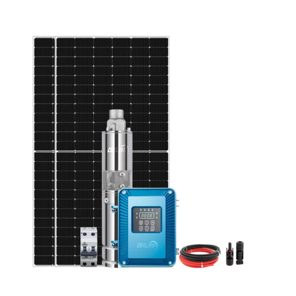 Kit Bomba Solar Giulli P/ Poço Artesiano 500W 17.000l/dia Até 90M