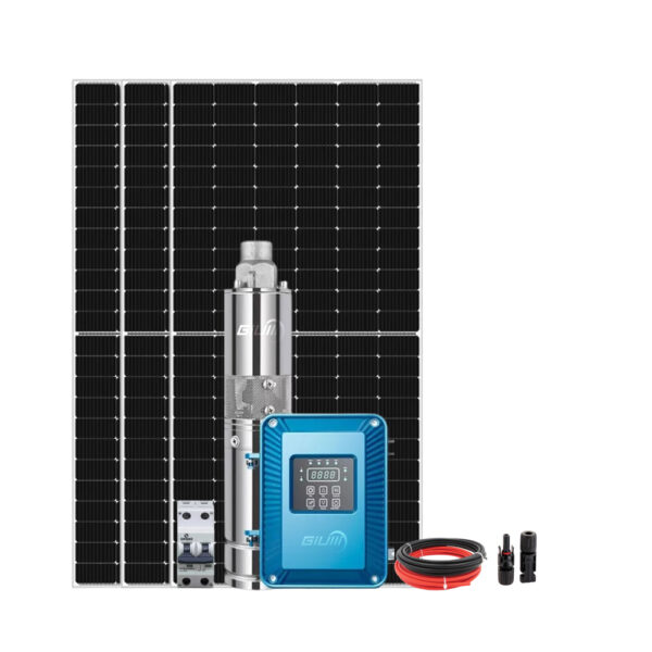 Kit Bomba Solar Giulli P/ Poço Artesiano 750W 17.000l/dia até 130M