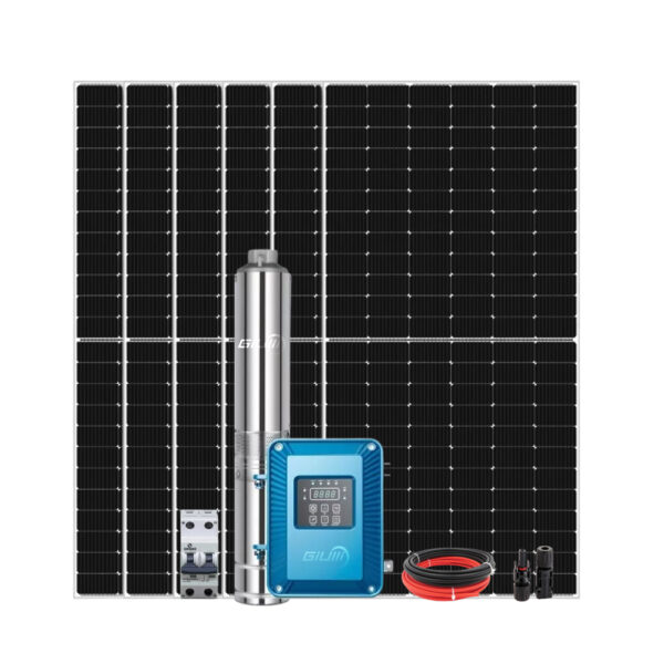 Kit Bomba Solar Giulli P/ Poço Artesiano 1300W 48.000l/dia até 90M